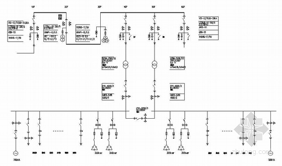 35kv电气原理图资料下载-10KV配电系统电气原理图