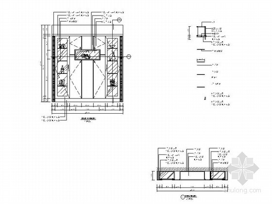 家装CAD酒柜立面资料下载-现代时尚定制酒柜立面详图