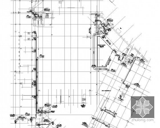 [江苏]多栋多层商业建筑空调通风系统施工图（水环热泵原理图多）-防排烟通风平面