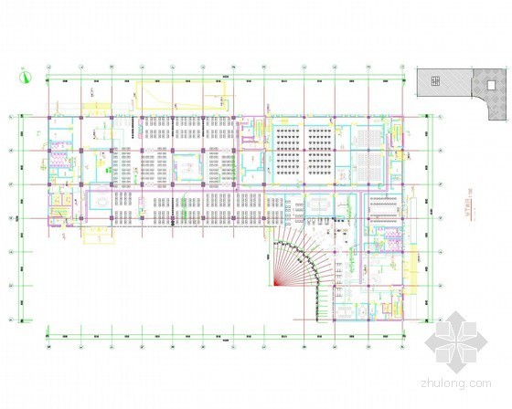办公楼弱电CAD平面资料下载-[北京]办公楼室内精装修弱电系统施工图纸