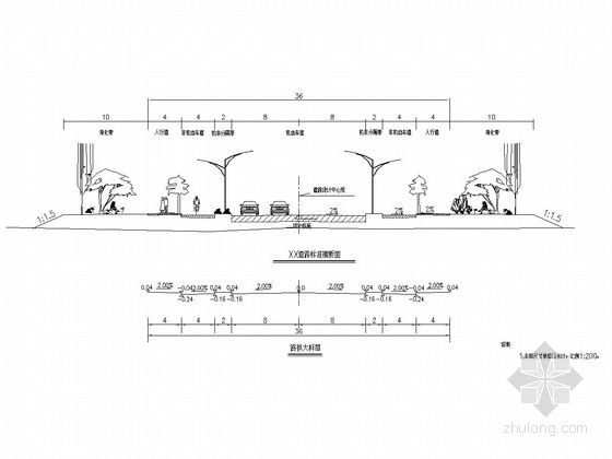 市政道路沥青改造施工图资料下载-[浙江]市政道路道路工程施工图设计49张（含交通工程）