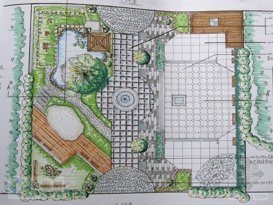 矩形广场景观设计资料下载-某滨水广场景观设计