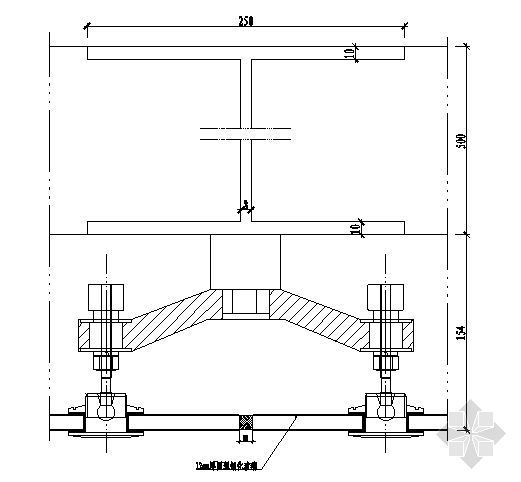 点驳式幕墙设计资料下载-点驳圆锥幕墙横剖节点图