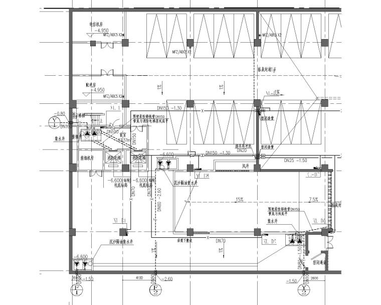 室外给排水施工图dwg资料下载-上海某研发大楼给排水施工图