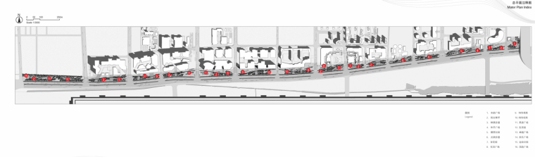 [陕西]知名景观公司西安道路街道景观设计（城市森林，文化娱乐）B-1 总平面