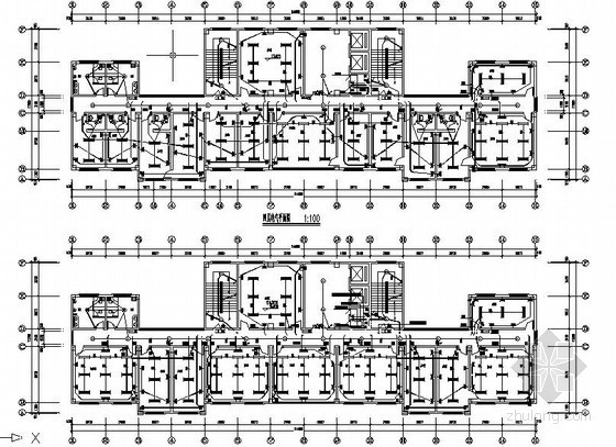广西办公楼建筑施工图资料下载-广西省某办公楼电气施工图