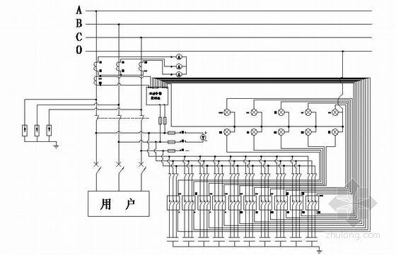 空调风柜结构原理图资料下载-315KVAJP柜原理图