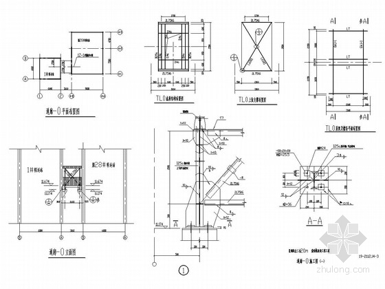 烧结机施工图纸资料下载-&#141;烧结机改造工程通廊钢结构施工图