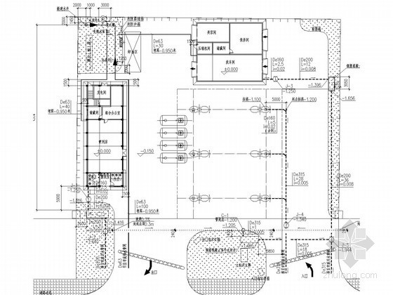 加油站CAD图资料下载-[湖南]加油站给排水消防施工图