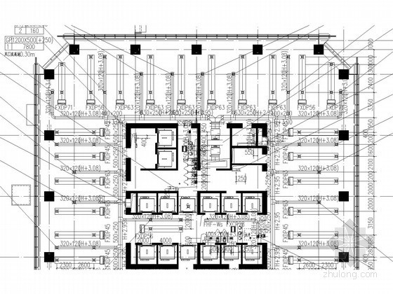 恒大中央广场建筑图纸资料下载-[上海]40层商业中央广场空调通风防排烟系统设计施工图（平面图全面）