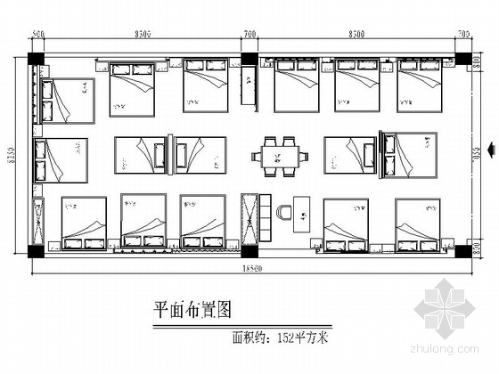住宅室内家具CAD资料下载-高档现代家具展厅室内CAD装修图（含效果）