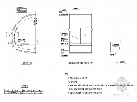 预埋节点图资料下载-隧道横洞指示标志预留预埋管件设计图