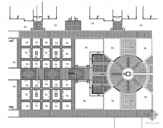 居住区空中花园节点图资料下载-某居住区铺装节点施工图