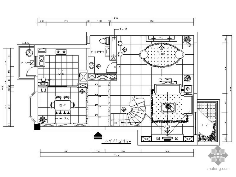 三层办公住宅两用装修图资料下载-精致三层别墅装修图