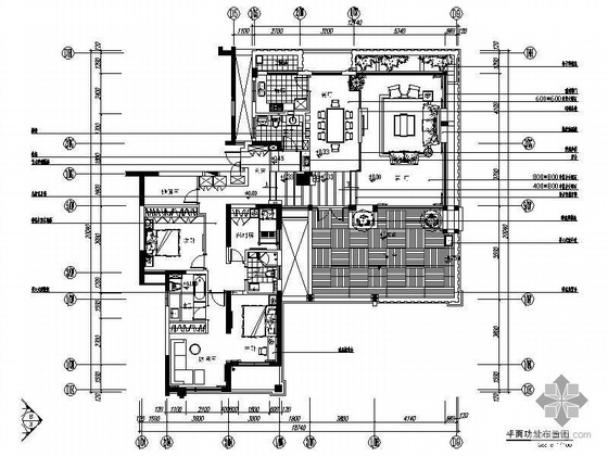 70平米两室一厅精装修图资料下载-现代三室两厅精装修图（含露台）