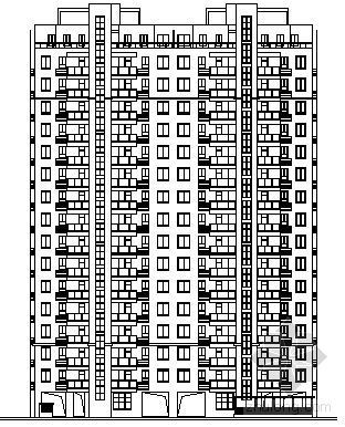 陕西十五层住宅楼资料下载-[江苏盐城]某十五层住宅楼（3号楼）建筑方案图