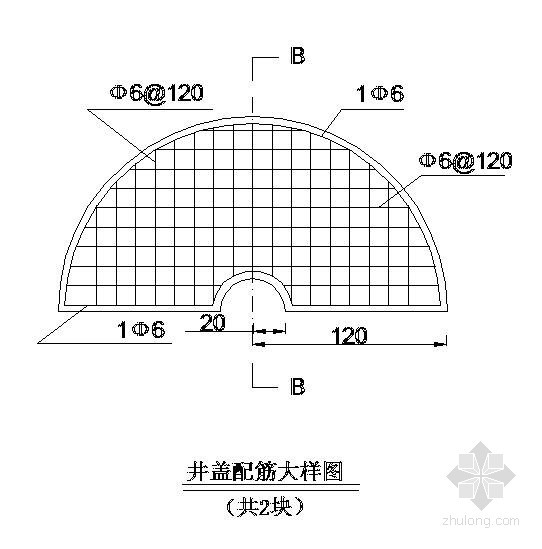 大口井取水给排水施工图资料下载-大口井设计图