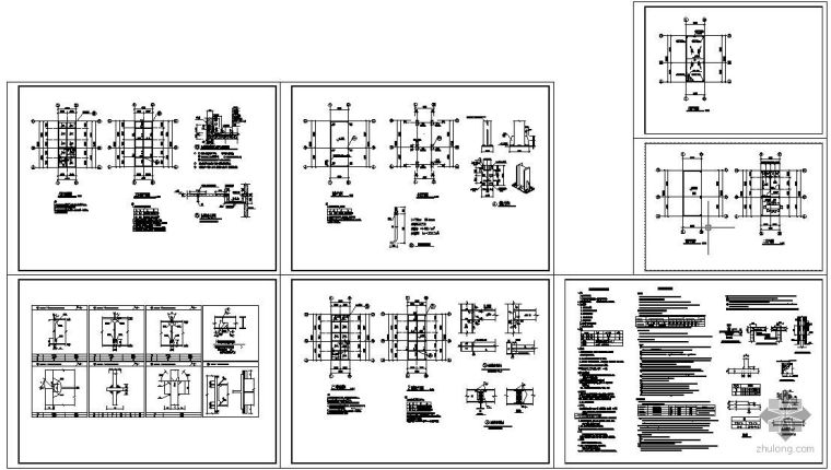 2000二层结构施工图资料下载-某二层钢厕所结构施工图