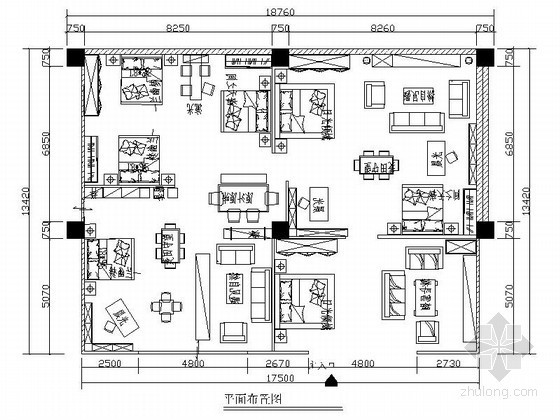 家私专卖店资料下载-251㎡巴厘岛风情家具专卖店室内装修图