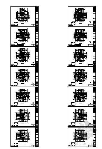 11层小区户型图资料下载-某小区建筑户型图-B