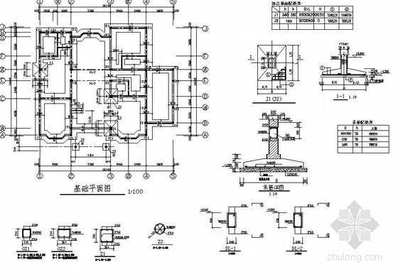 三维讲建筑结构图资料下载-某三层砖混别墅建筑结构图