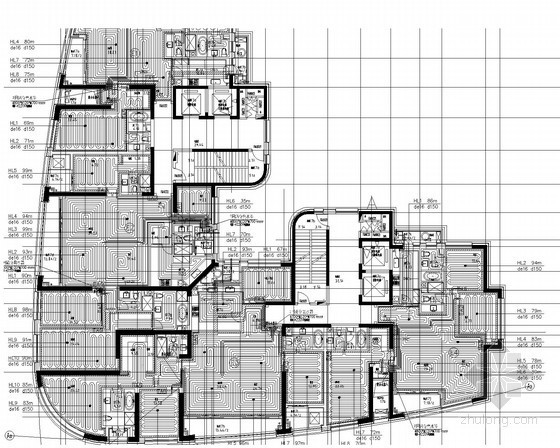 住宅建筑竣工资料资料下载-[上海]普通高层住宅项目地板辐射采暖系统竣工图