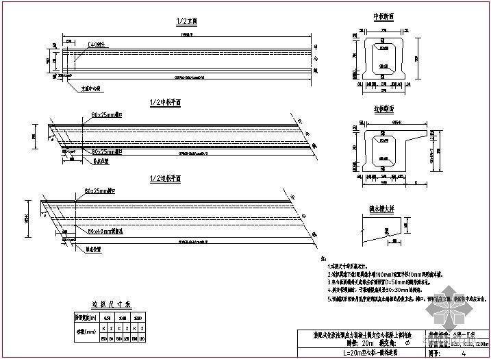 简支空心板桥通用图纸资料下载-装配式先张法预应力混凝土简支空心板桥上部构造通用图（跨径20m、公路-Ⅱ级、1m板宽）