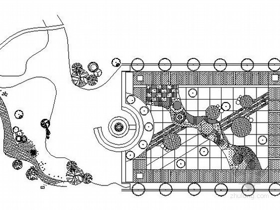 校园广场景观CAD资料下载-某校园广场景观设计施工图