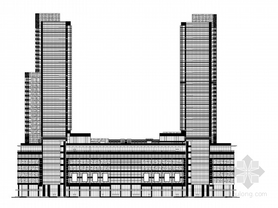 设计公司绘制施工图资料下载-[江苏]38层商业综合体建筑施工图（上海知名公司设计）