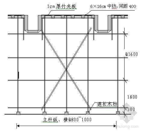 梁板模板图