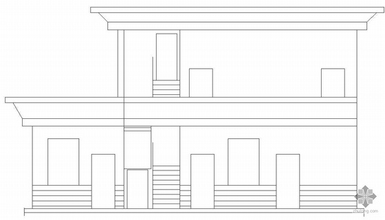 2层管理房建筑图资料下载-某二层管理用房建筑结构施工图