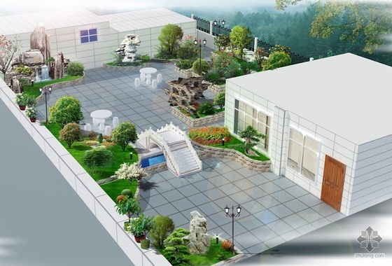 屋顶绿化植物设计资料下载-湖北某屋顶绿化方案设计