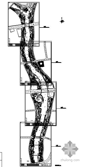 滨水河道施工图资料下载-安徽滨水绿地景观改造设计施工图