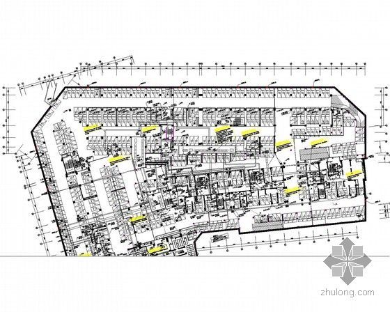 [大理]住宅商业区地下室项目强弱电施工图58张（新火规 车库 设备房）-地下室一层B区动力平面图