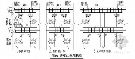 钢骨梁柱节点大样资料下载-剪力墙、连梁构造及框架梁、柱节点大样