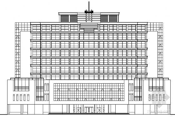 十层酒店建筑施工图资料下载-某十层酒店建筑方案图