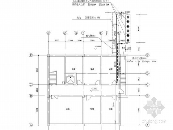 建筑施工图设计空气源热泵资料下载-小型多层招待所空调通风排烟系统设计施工图（空气源热泵）