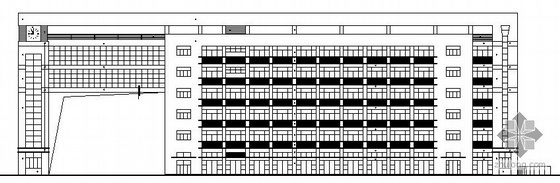 小学办公楼施工图资料下载-[东莞]某六层小学综合办公楼建筑施工图