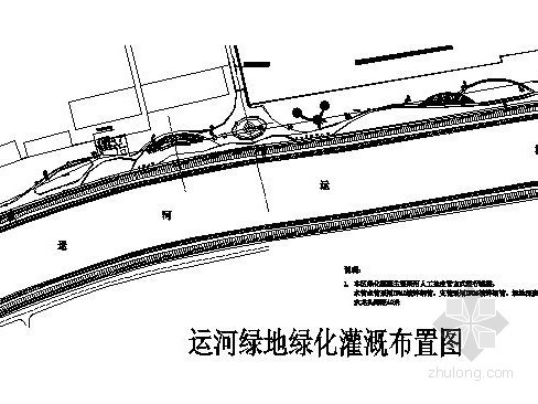景观河道施工资料下载-[杭州]某滨水河道局部景观工程施工图