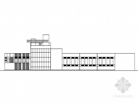 展览馆建筑方案cad资料下载-[北京]某城市科普展览馆建筑方案图