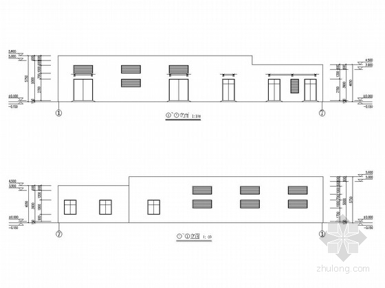 标化工地临时配电房资料下载-单层框架结构学校配电房结构施工图（含建筑图）
