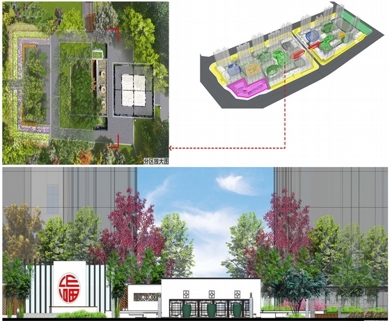 [北京]现代新中式风格居住区景观规划方案文本-[北京]现代新中式风格居住区景观规划-杏香槐荫