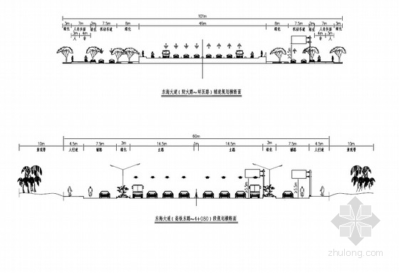 市政交通工程计算资料下载-多路幅宽度主干道交通工程设计套图（136页）