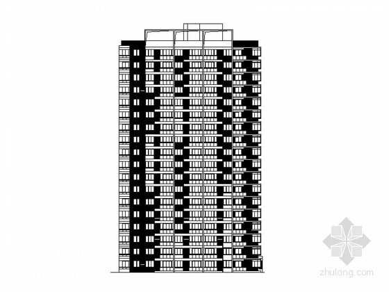 全国经济适用房施工图图集资料下载-[温州]某经济适用房5号楼建筑施工图