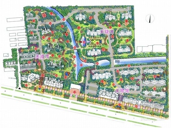 居住区道路设计方案资料下载-[江苏]自然生态高档居住区景观详细设计方案