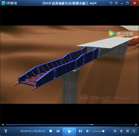 白云机场施工资料视频资料下载-路桥建设中的神奇—顶推法施工（演示视频）