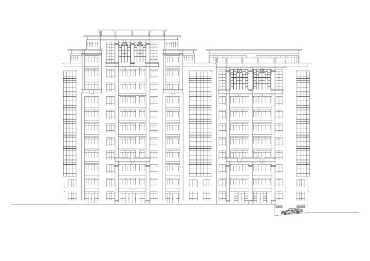 超高层建筑识图资料下载-南京汉府雅苑住宅建筑建筑施工图（含多栋住宅楼）