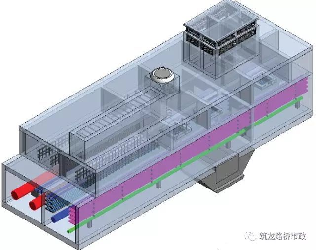 利用BIM模型展示的城市综合管廊细部结构_49