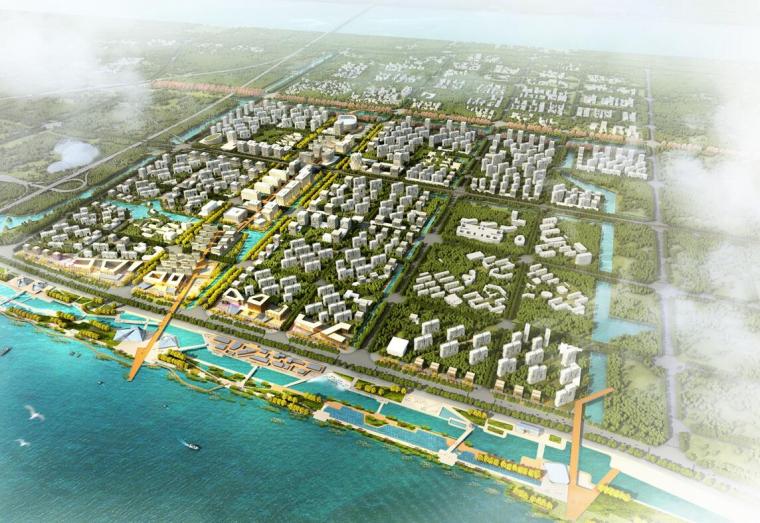 生态示范区城市规划资料下载-[浙江]东海国际新城城市规划设计汇报成果文本（PPT+2017+158页）