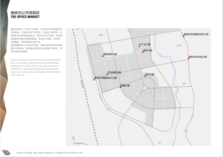 RTKL-陕西榆林文化艺术金融中心概念性规划设计方案文本（PDF+126P)-办公市场现状